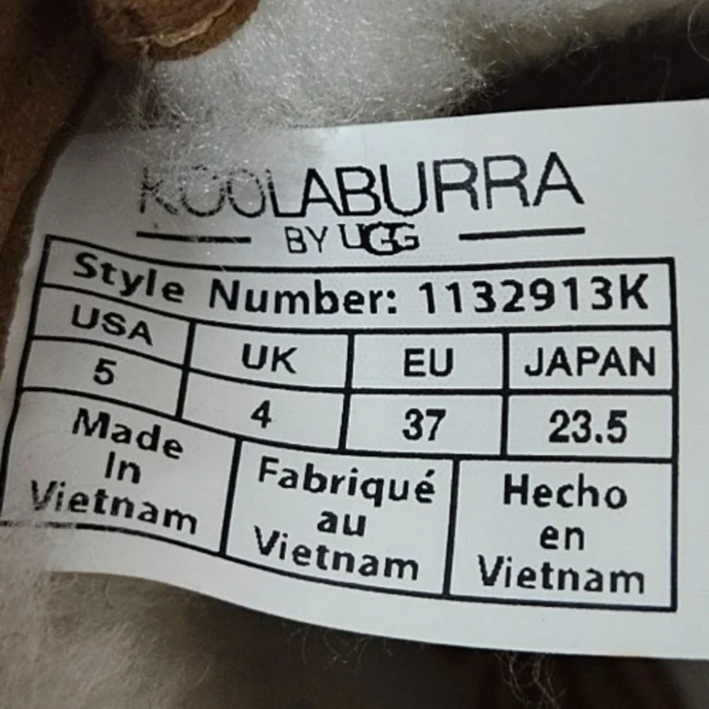 Koolaburra by UGG Advay Chukka Boots Suede 1132913K Chestnut Kid's Size 5‎